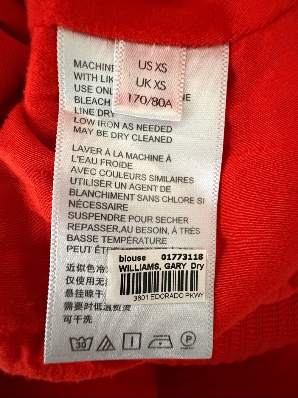 Urban Outfitters Women’s Red Crop Blouse Size XS Excellent (A843) - Picture 8 of 12
